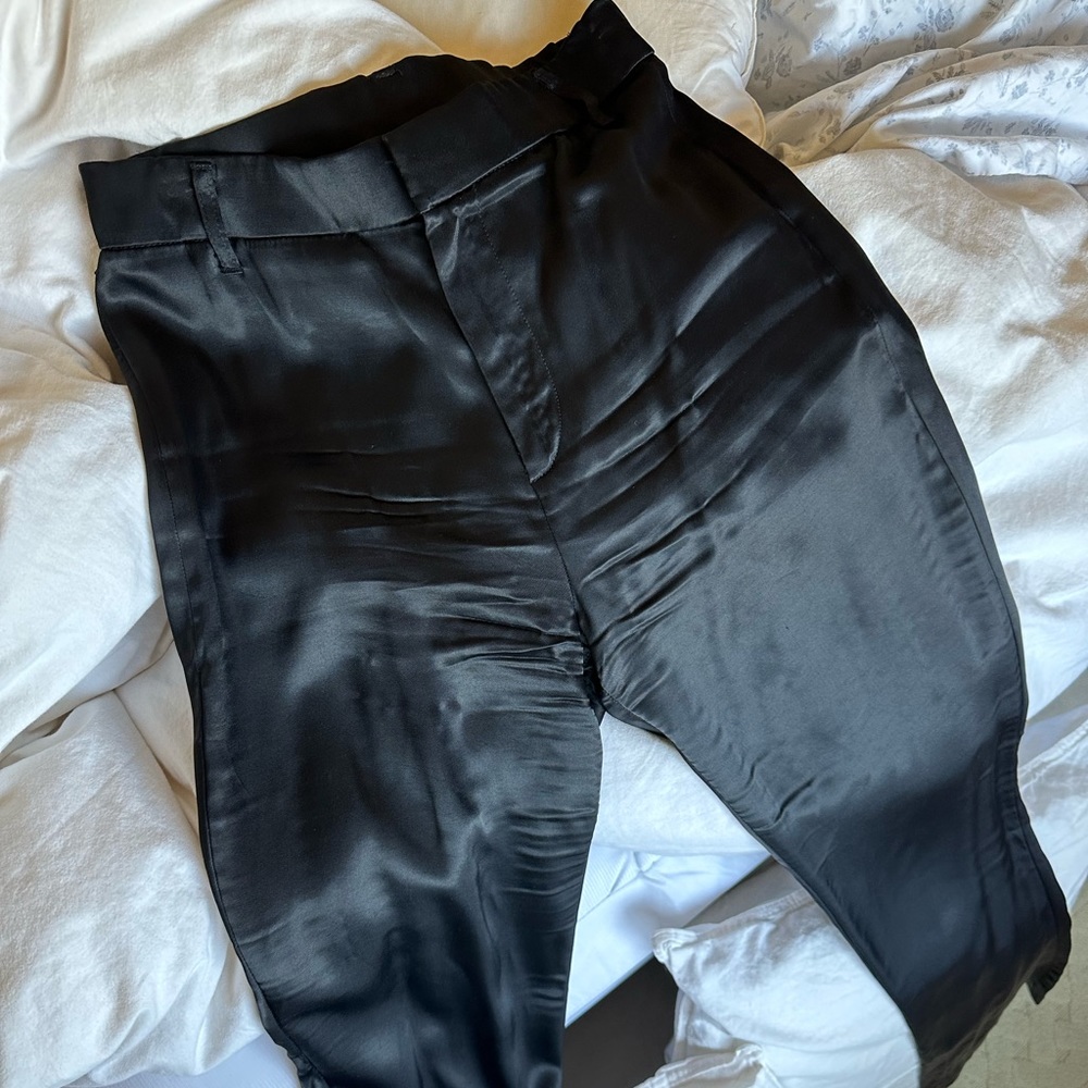 zara silk pants